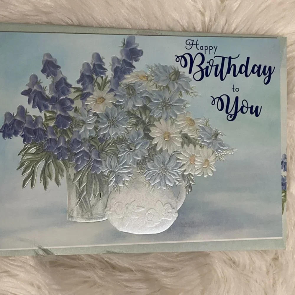4 Birthday Card bundle with matching print envelopes